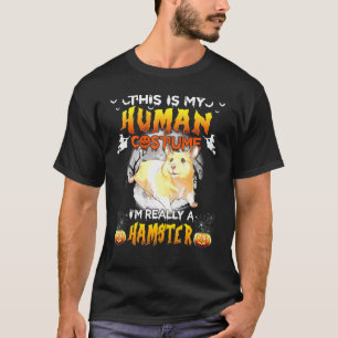 Camiseta Halloween - Esta É Minha Figurinha Humana Eu Sou R