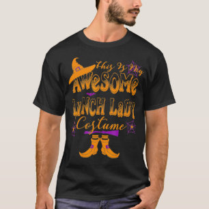 Camiseta Halloween Este É Meu Incrível Almoço Senhora Co