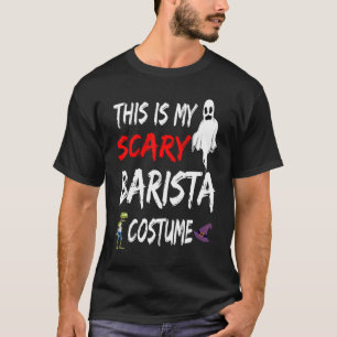 Camiseta Halloween Este É O Meu Assustador Barista, Bruxa G