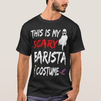 Camiseta Halloween Este É O Meu Assustador Barista, Bruxa G