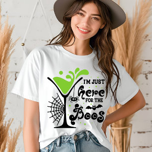 Camiseta Halloween, estou aqui para os Bebidas Engraçadas.