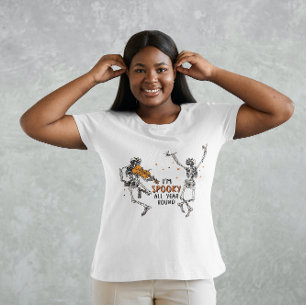 CAMISETA HALLOWEEN, ESTOU FALADO O ANO TODO 💀 ESQUELETÕES