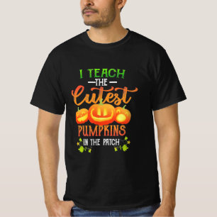 Camiseta Halloween Eu Ensino Os Pumpkins Mais Loucos