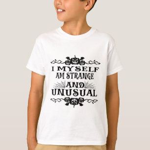 Camiseta Halloween Eu Mesmo Sou Estranha E Homens Incomuns 