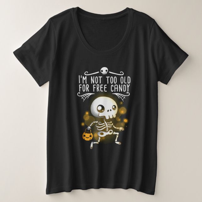 Camiseta Halloween Eu Não Sou Muito Velho (Frente do Design)