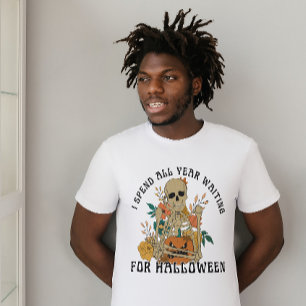 CAMISETA HALLOWEEN EU PASSO O ANO TODO ESPERANDO POR HALLOW