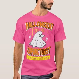 Camiseta Halloween Eu sou um Acupunista Eu sou Assustador o