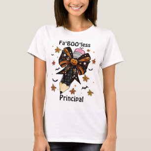Camiseta Halloween Fa"boo"less principal coquette arco