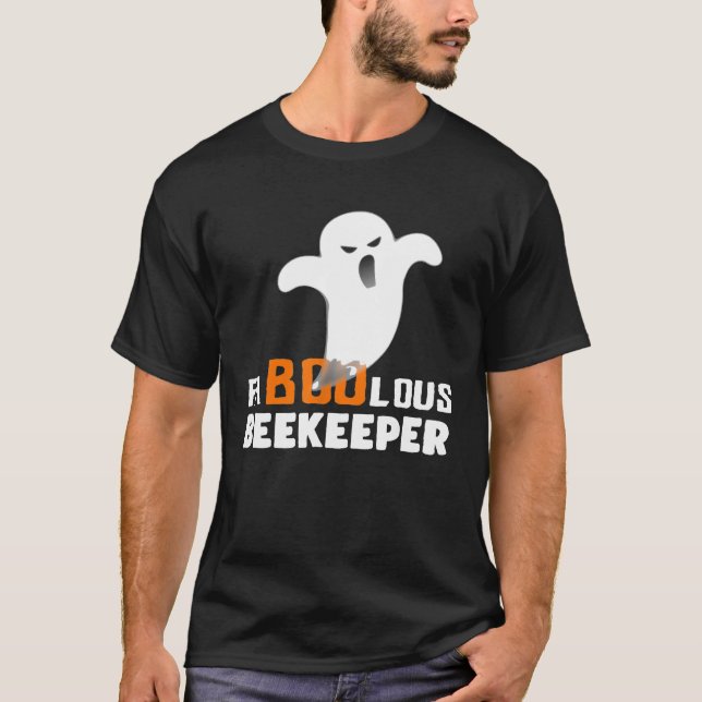 Camiseta Halloween Faboolous Beekeeper Fantasma Engraçado (Frente)