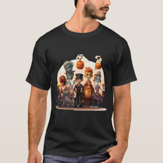 Camiseta Halloween Família Colorido