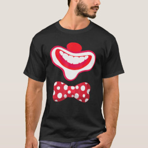 Camiseta Halloween Feliz Palhaço Figurino Novelty Figurume 