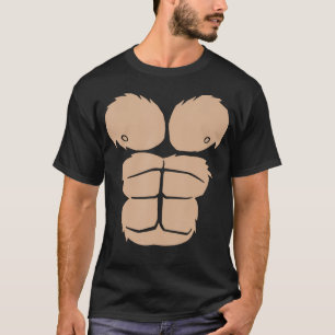 Camiseta Halloween Figurume Engraçado Macaco Gorila Chest S