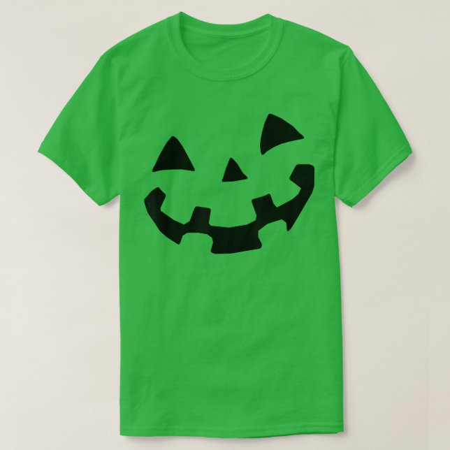 Camiseta Halloween Figurume Jack O'Lanterna Pumpkin Face Wo (Frente do Design)