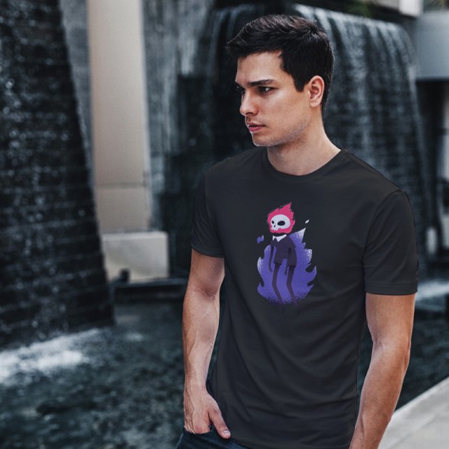 Camiseta Halloween Flaming Skull (Criador carregado)