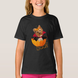 Camiseta Halloween fofinho Yorkshire terripkin Dracula T