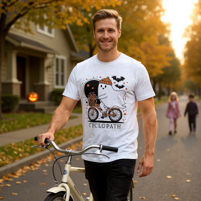Camiseta Halloween Funny Ghost Cyclopath (Criador carregado)