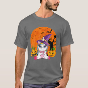 Camiseta Halloween Funny Hallo-Wine Floral Skeleton Drinkin