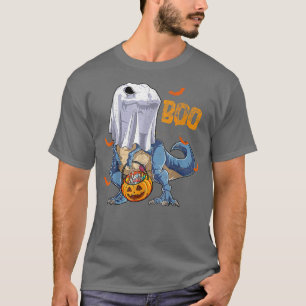 Camiseta Halloween Funny Skeleton Andando Mummy Dinossaur
