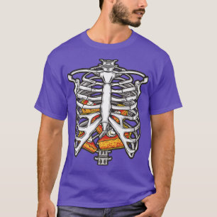 Camiseta Halloween Funny Skeleton Ribes Cheio De Torta 