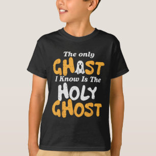 Camiseta Halloween Ghost Conheço Homens Sagrados Cristãos