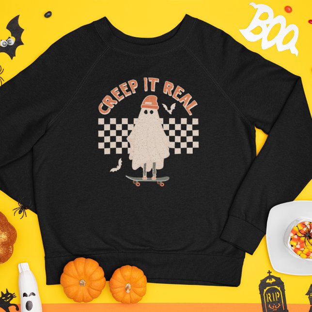 Camiseta Halloween Ghost Creep It Real (Criador carregado)