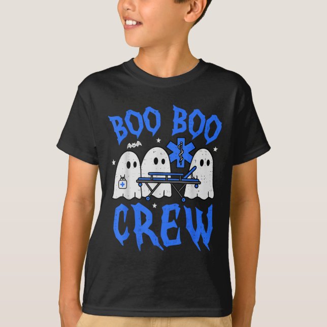 Camiseta Halloween Ghost Ems Emt Paramedic Funny Emergency  (Frente)