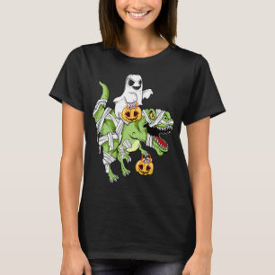 Camiseta Halloween Ghost Mummy Dinosaur rex Hallowen Boys