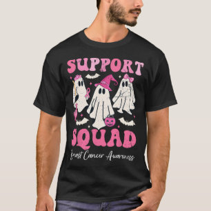 Camiseta Halloween Ghost Pink Witat Support Squad Breas