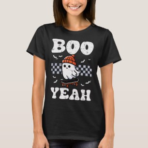 Camiseta Halloween Ghost Skateboard Boo Sim Costume Boys K
