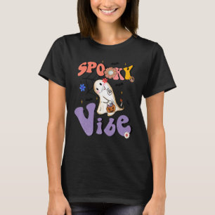 Camiseta Halloween Ghost Spooky Vibe Halloween 2022