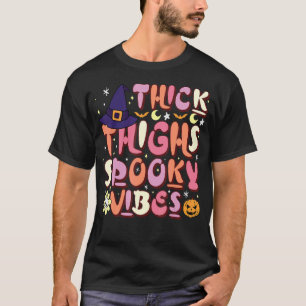 Camiseta Halloween Ghost Thick Thick Things Spooky Vibes Se
