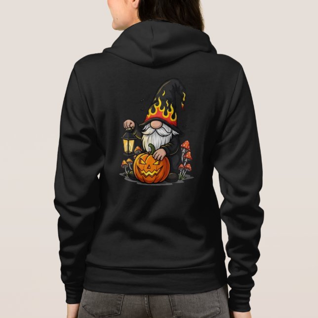 Camiseta Halloween Gnome Adult Full-Zip Hoodie (Verso)