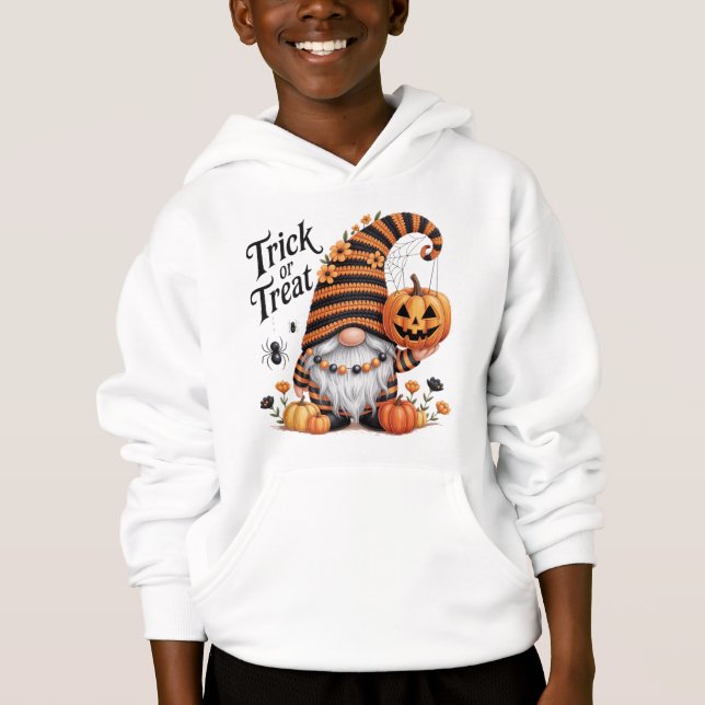 Camiseta Halloween Gnome Hoodie (Frente)
