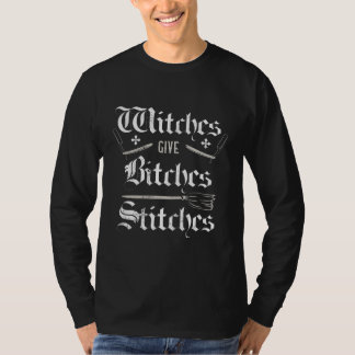 Camiseta Halloween Good Witches Give Bad Stitches Wicca