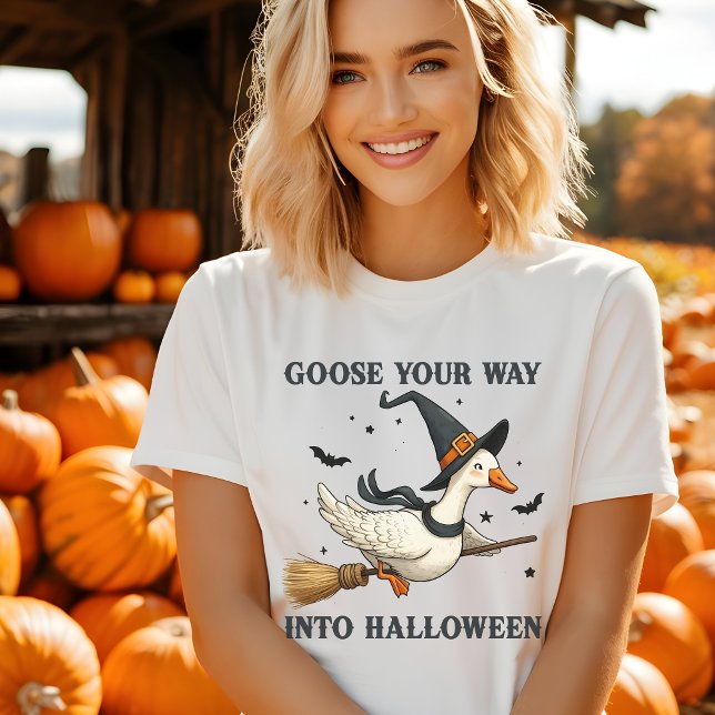 Camiseta Halloween Goose Engraçado (Criador carregado)