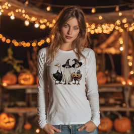 Camiseta Halloween Goosey Trio
