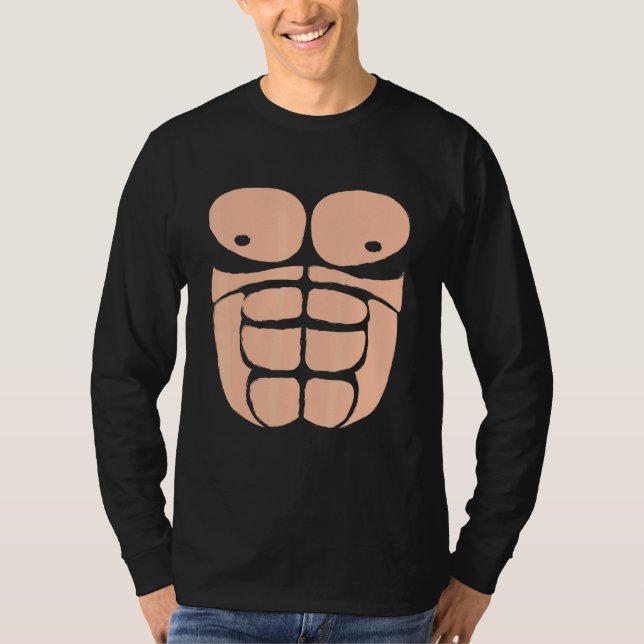 Camiseta Halloween Gorilla Chest Costume Schilpack Macaco (Frente)