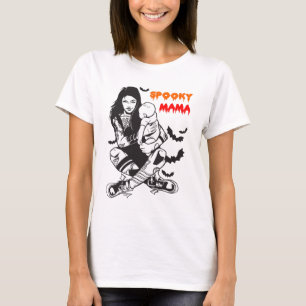 Camiseta Halloween Gótico Mãe Assustadora