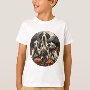 Camiseta Halloween - Grande Dane Dogs Jack O Lantern