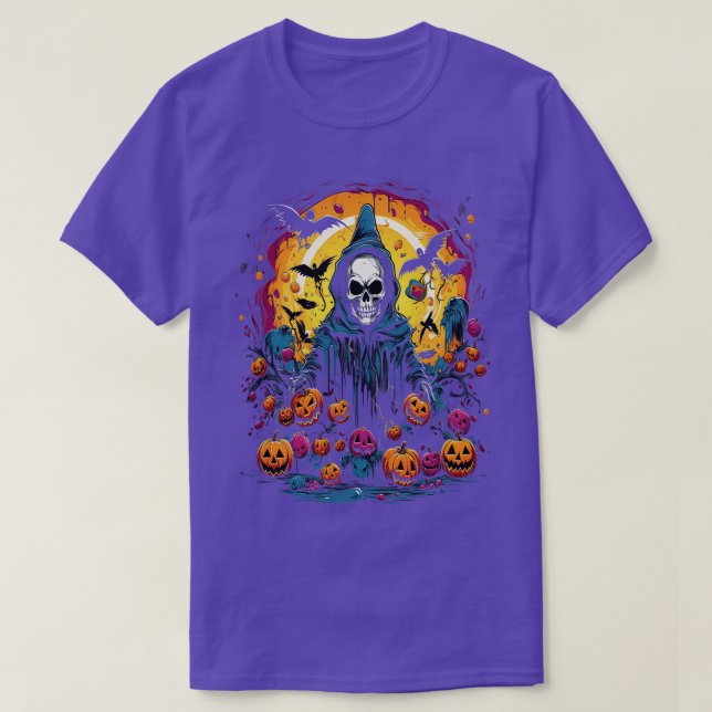 Camiseta Halloween Grim Reaper (Frente do Design)