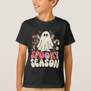Camiseta Halloween Groovy Boo Ghost Spooky Mens Kids