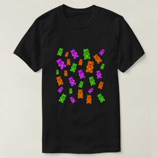 Camiseta Halloween Gummy Bear Candy Mix Premium  (Frente do Design)