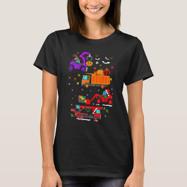 Camiseta Halloween Hallothanksmas Cran (Frente)