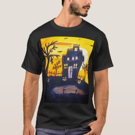 Camiseta Halloween Halloween Aquarela Assustadora