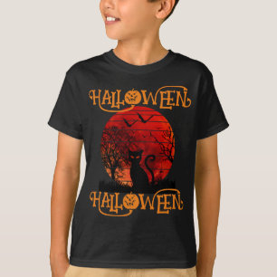 CAMISETA HALLOWEEN HALLOWEEN CAT BLACK
