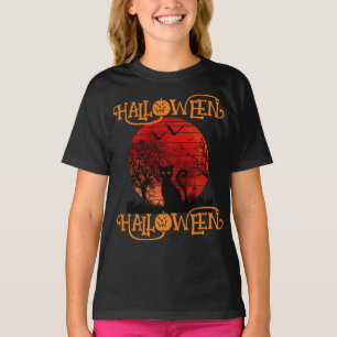 CAMISETA HALLOWEEN HALLOWEEN CAT BLACK
