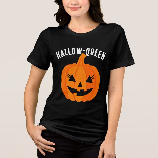 Camiseta Halloween Halloween-Queen Jack-O-Lantern Personali (Frente)