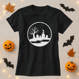 Camiseta Halloween Haunted Graveyard