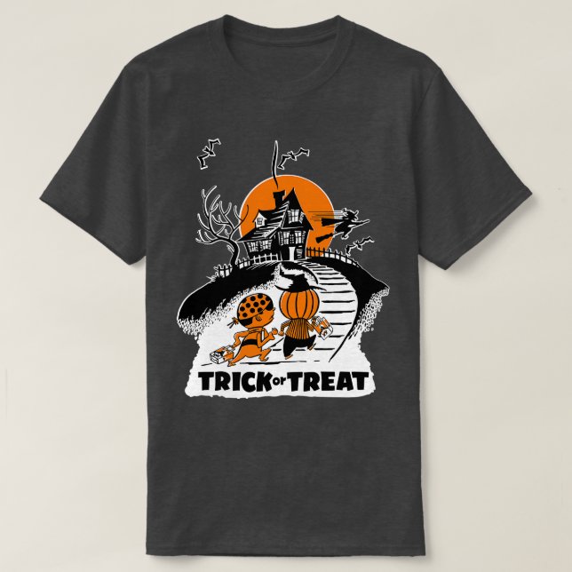 Camiseta Halloween Haunted House no Hill (Frente do Design)