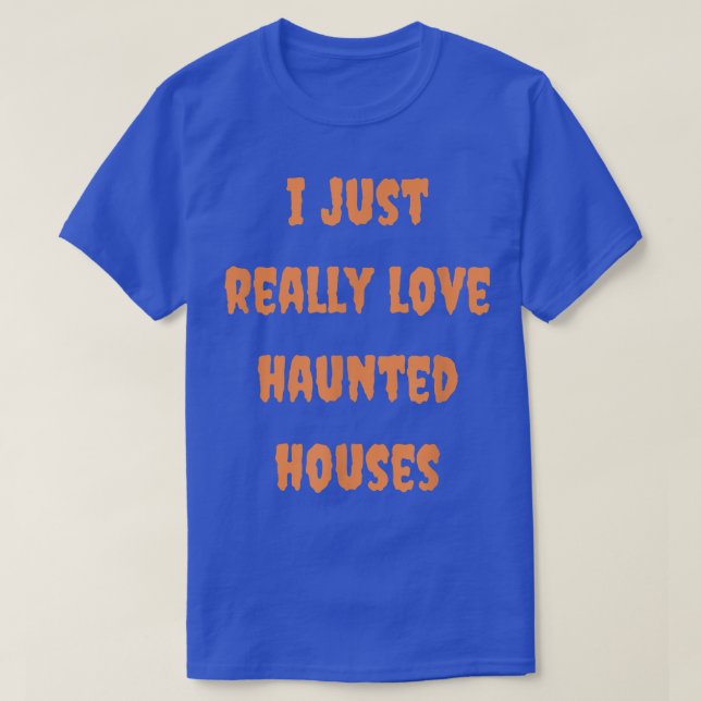 Camiseta Halloween Haunted House Spooky Fall Autumn Goth Or (Frente do Design)
